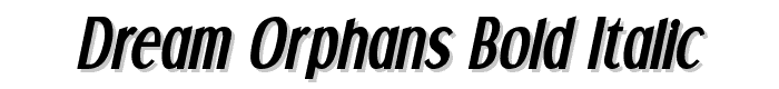 Dream Orphans Bold Italic font